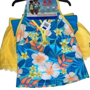 Gerry Girls‎ Youth 3 Piece Swim Set Size Large 14/16 New with Tags!